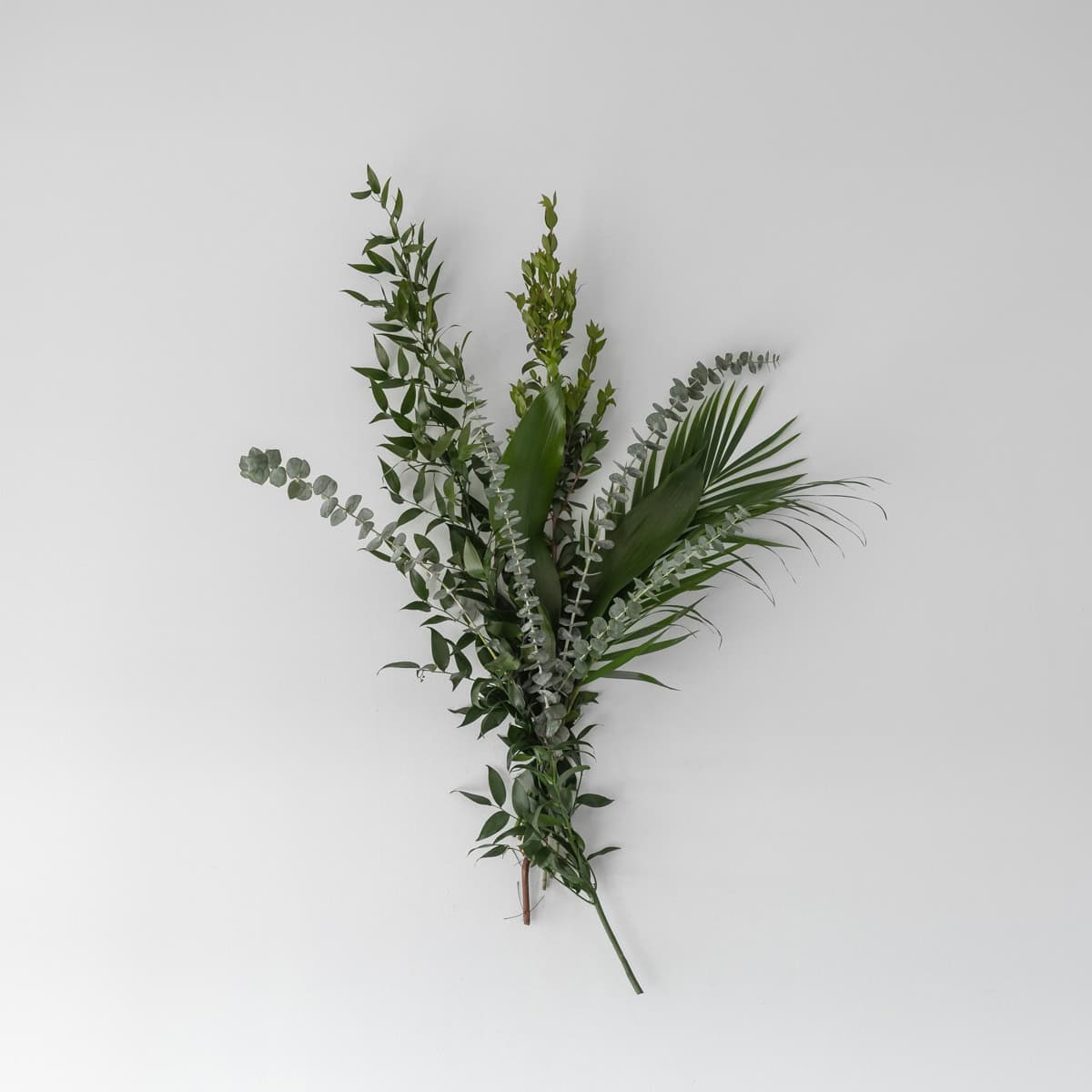 Mixed Deluxe Greens Bouquet bulk greenery bundle with eucalyptus, ruscus, and assorted foliage